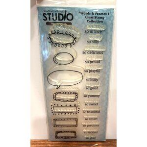 Claudine Hellmuth Studio Words & Frames Clear Stamp Collection CH534704